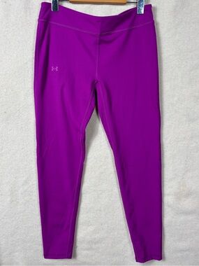 Under Armour Youth XXL HeatGear Purple Compression Leggings Athletic Pants Girls